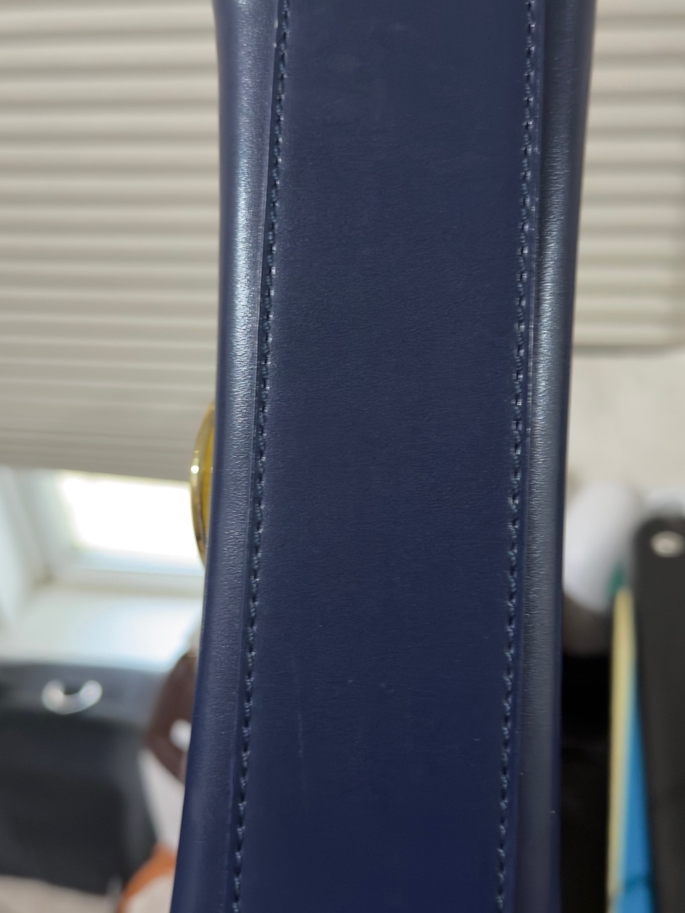 Charles & Keith Denim-Trim Navy Crossbody with Gold Hardware - Picture 10 of 17